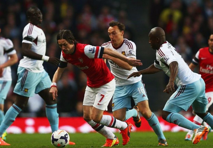 Ketat, Arsenal Diimbangi Oleh West Ham United<!--idunk-->Babak I