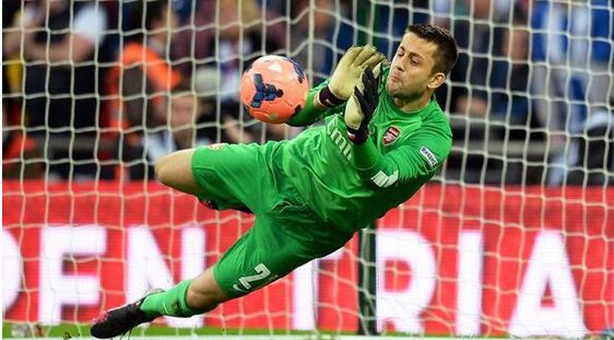 Aksi Memikat Fabiansky Antar Arsenal ke Final Piala FA