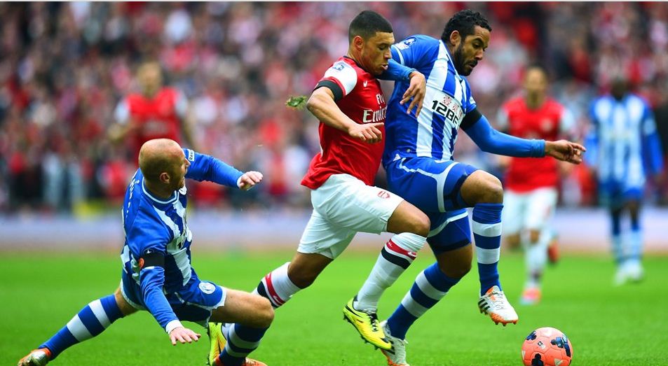 Pertahanan Berlapis Wigan Bikin Pusing Arsenal<!--idunk-->Babak I