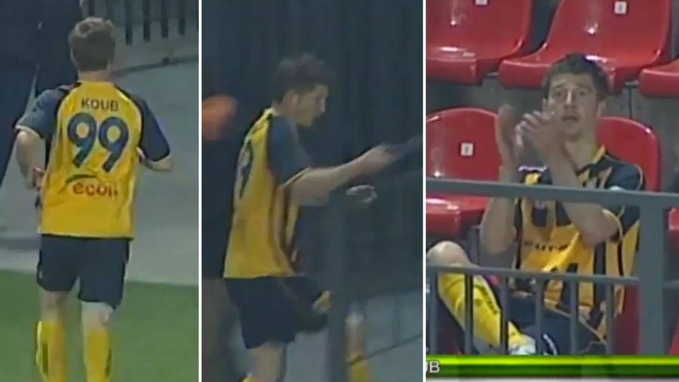Selebrasi Unik Ala Dzimtry Koub