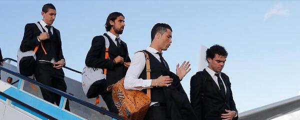 Skuat Real Madrid Tiba di Lisbon