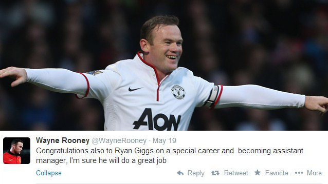 Ucapan Selamat Rooney Buat Giggs