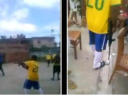 Gila! Fans di Brasil Berondong AK-47 untuk Rayakan Gol