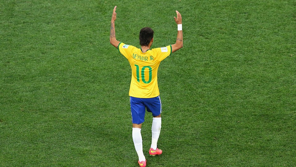 Cetak Dua Gol di Laga Debut Piala Dunia, Neymar Semringah