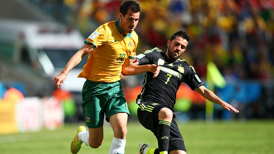 David Villa Antar Spanyol Ungguli Australia<!--idunk--> Babak I