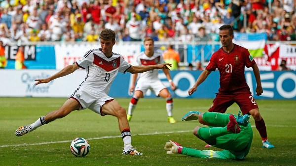 Mueller Trigol, Jerman Gilas Portugal<!--idunk-->Grup G