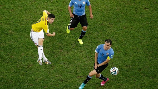 Gol Indah James Rodriguez Bawa Kolombia Pimpin Uruguay<!--idunk-->Babak I