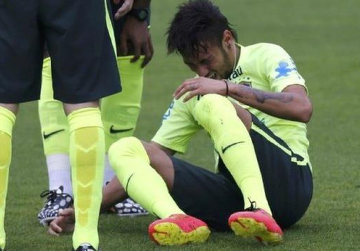 Neymar Cedera Engkel Saat Latihan<!--idunk-->Piala Dunia 2014