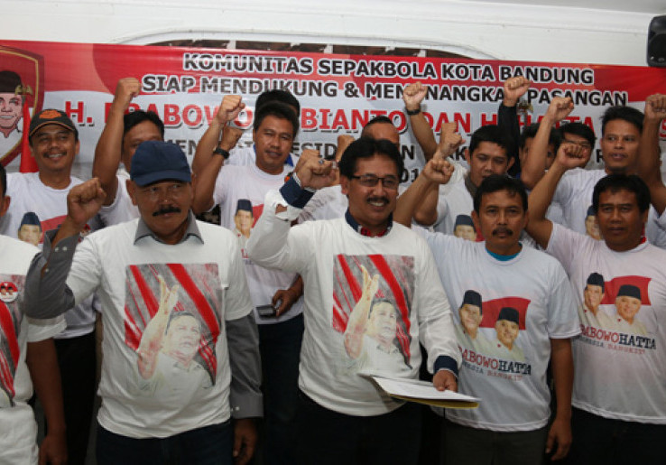Komunitas Sepak Bola Jabar dan Mantan Pemain Persib Dukung Capres Prabowo-Hatta