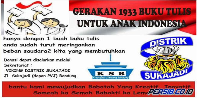 Viking Akan Bagikan 1933 Buku Tulis untuk Pelajar