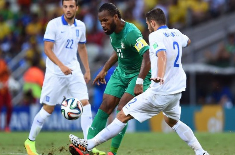 Gol Pemain Pengganti Bawa Yunani Ungguli Pantai Gading<!--idunk-->Babak I