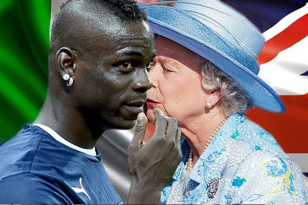 Balotelli Ingin Kecupan Mesra Ratu Inggris
