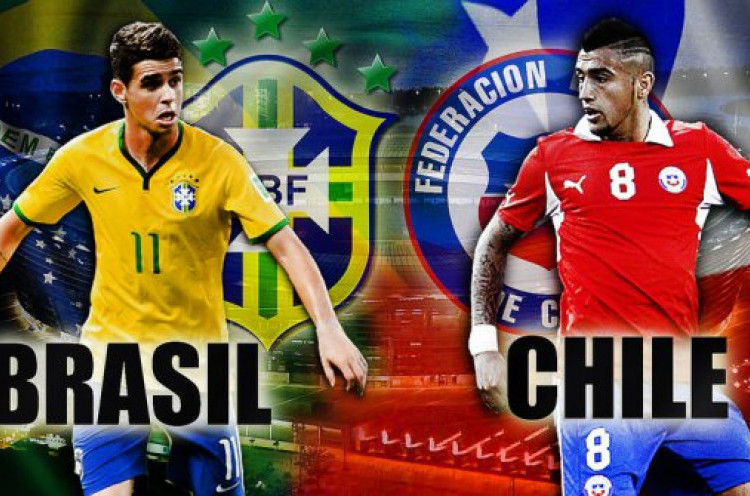 Susunan Pemain Brasil vs Chili<!--idunk-->16 Besar Piala Dunia Brasil 2014