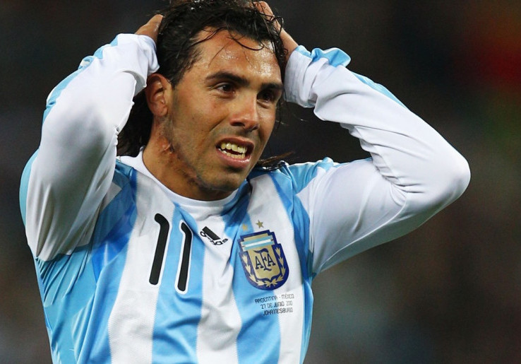 Tevez Tak Kuasa Tonton Argentina di Brasil