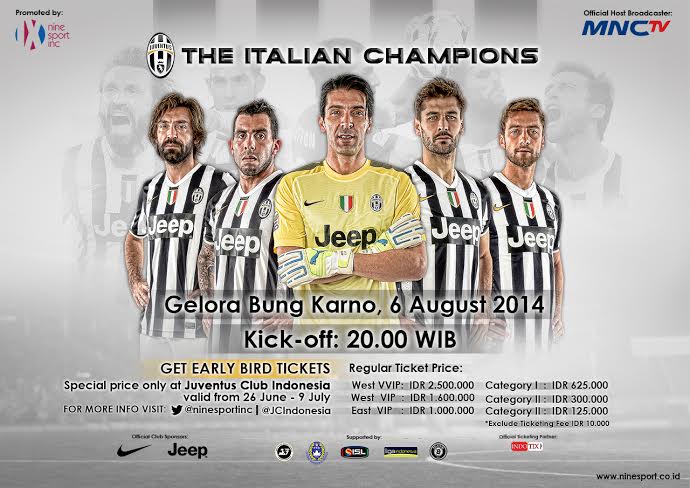 Juventus Ke Indonesia 6 Agustus Mendatang