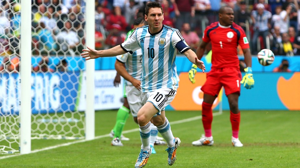 Dua Gol Messi Sementara Bawa Argentina Ungguli Nigeria <!--idunk-->Babak I