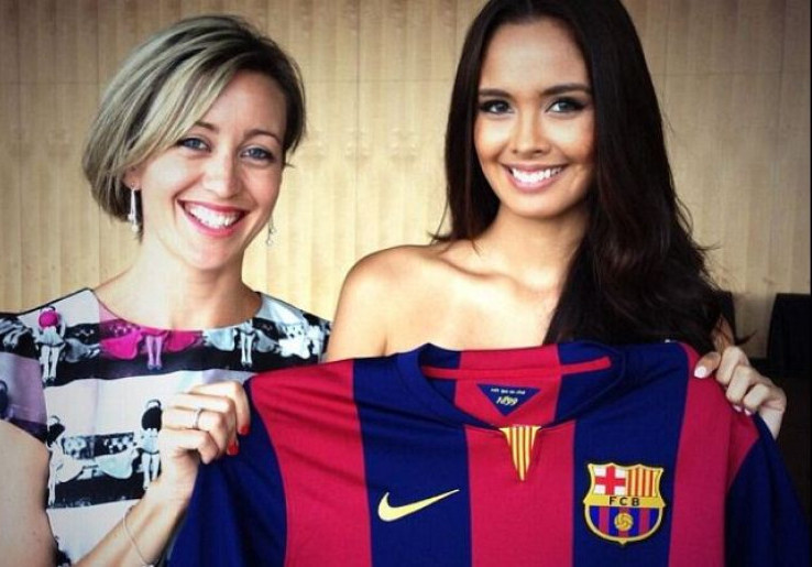 Miss World 2013 Seksi Ini Jadi Fans Terbaru Barcelona
