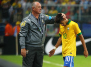 Scolari: Neymar Kunci Sukses Permainan Brasil