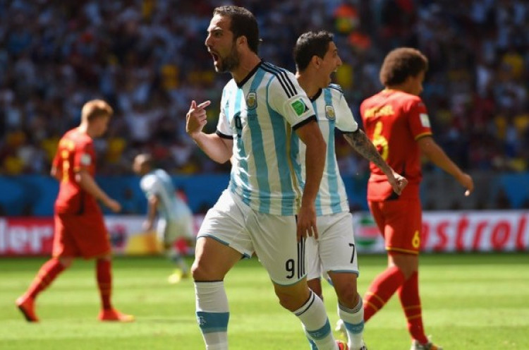 Gonzalo Higuain Bawa Argentina Ungguli Belgia<!--idunk-->Babak I
