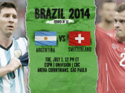 Susunan Pemain Argentina vs Swiss