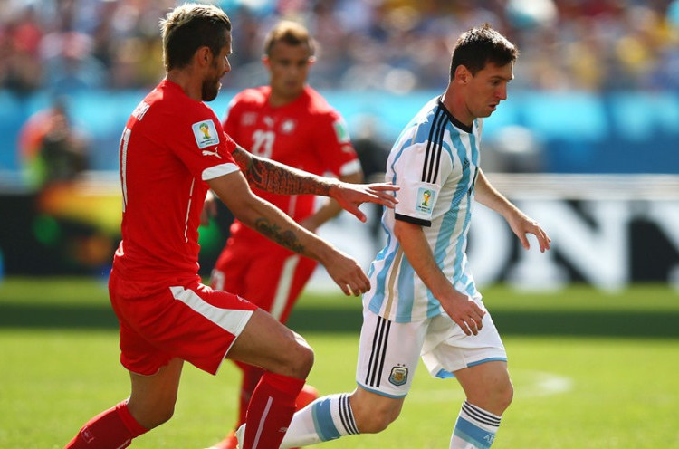 Tempo Sedang, Argentina dan Swiss tanpa Gol <!--idunk-->Babak I