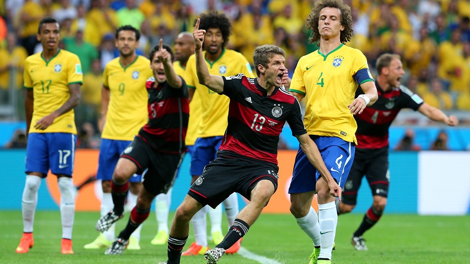 Dentuman Panser Jerman Sementara Koyak Brasil <!--idunk-->Babak I