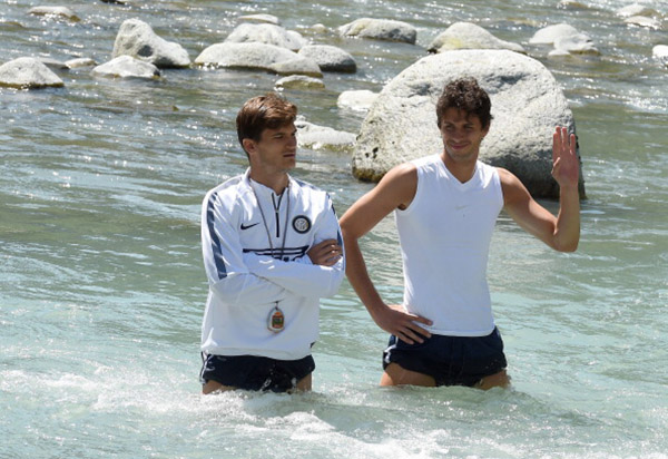 Video Unik Latihan Sungai Inter Milan