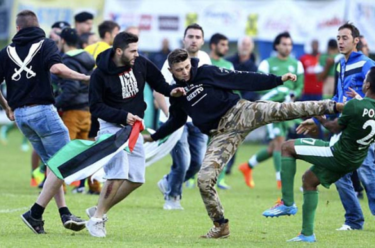 Pemain Maccabi Haifa Diserang Demonstran Pro Palestina