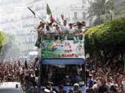 Timnas Aljazair Disambut Bak Pahlawan