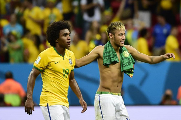 Tanpa Neymar, 2 Penggawa Brasil Pede Tembus Final <!--idunk--> Jelang Semifinal Piala Dunia 2014