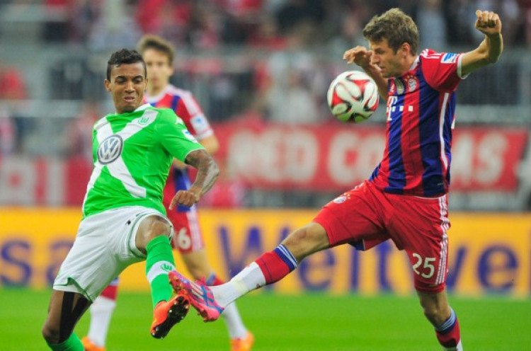 Paruh Laga, Bayern Muenchen Unggul Tipis Atas Wolfsburg <!--idunk--> Babak I