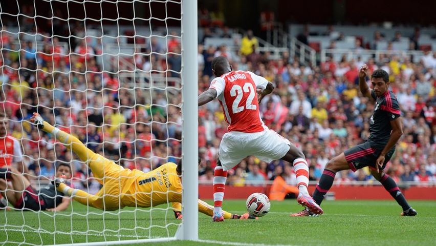 Yaya Sanogo 4 Gol, Arsenal Gilas Benfica<!--idunk-->Emirates Cup 2014