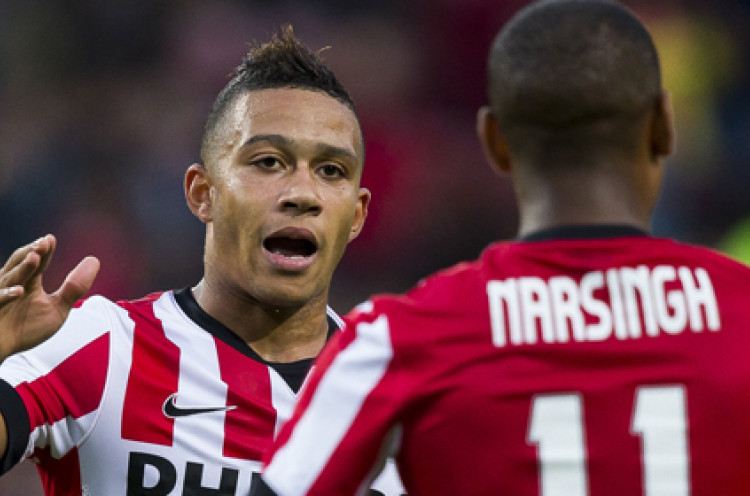 Dua Gol Memphis Depay Antar PSV ke Babak Utama <!--idunk--> Play-off Liga Europa