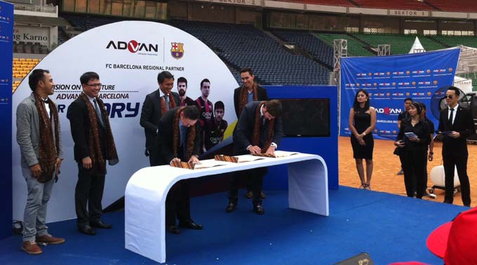 Advan Resmi Menjadi Sponsor Lokal Barcelona di Indonesia