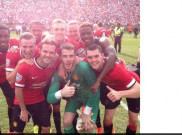 Menang Lawan Madrid, MU Asyik Berfoto Selfie