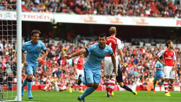 Aguero Antar City Ungguli Arsenal <!--idunk-->Babak I