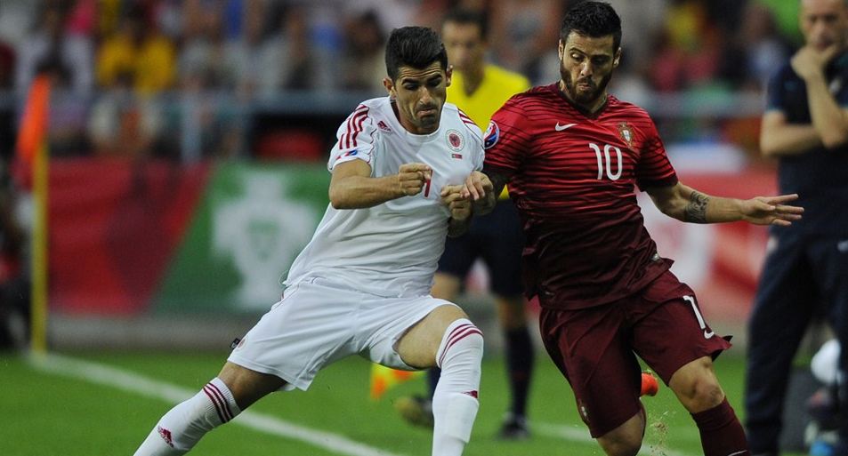 Mendominasi, Portugal Kerepotan Bobol Gawang Albania <!--idunk--> Babak I