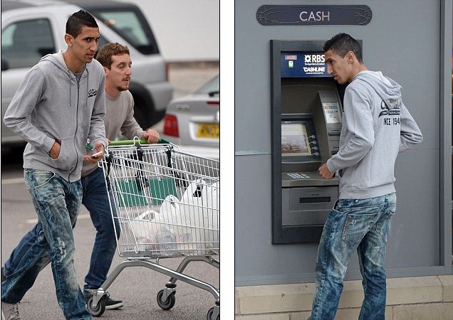 Di Maria Ternyata Tak Bisa Gunakan Mesin ATM