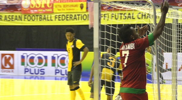 Timnas Futsal Gebuk Malaysia 6-1<!--idunk-->Piala AFF Futsal 2014