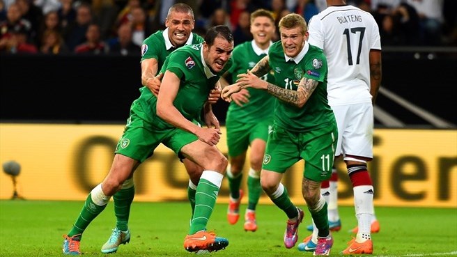 John O'Shea Buyarkan Kemenangan Jerman Atas Irlandia<!--idunk-->Kualifikasi Piala Eropa 2016