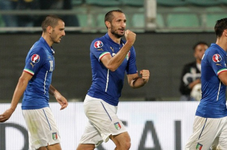 Chiellini Bikin 3 Gol, Italia Atasi Azerbaijan<!--idunk-->Kualifikasi Piala Eropa 2016